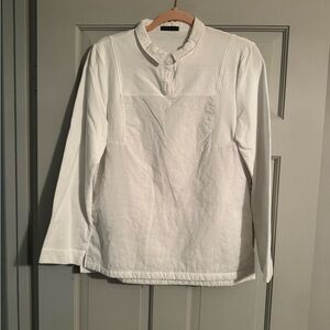 Classic White Long Sleeve Women's Top